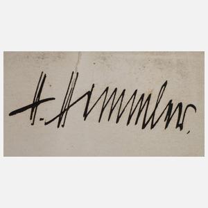 Autogramm Heinrich Himmler