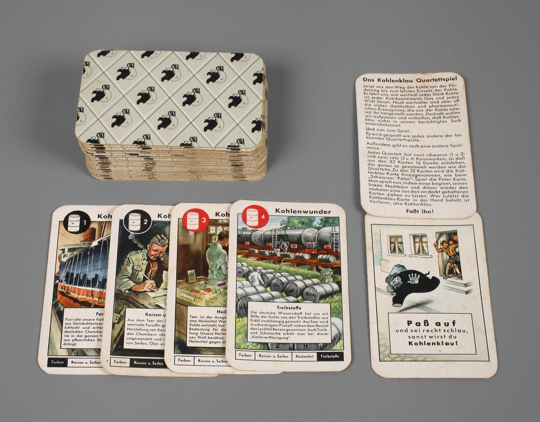 NS-Propaganda Quartettspiel Kohlenklau