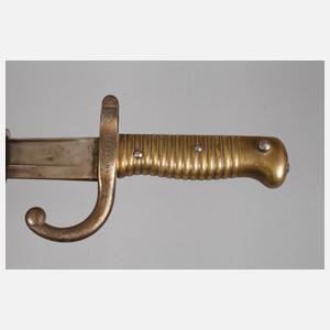 Französisches Jataganseitengewehr 19. Jh.