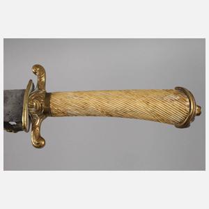 Schmaler Barockhirschfänger/Plaute