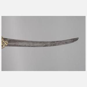 Schmaler Barockhirschfänger/Plaute