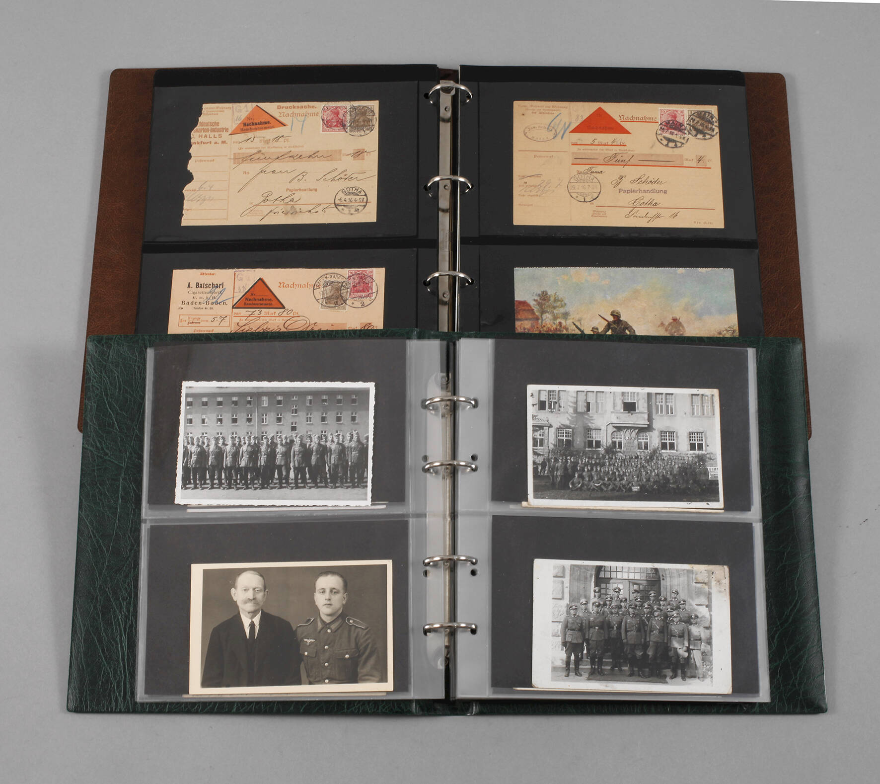 Sammlung Postkarten und Fotografien