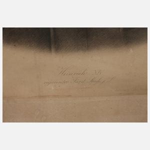 Zwei Bildnisse Heinrich XIV. Reuß j. L.