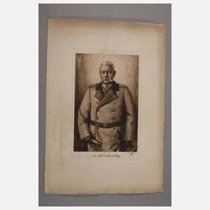 Drei Portraits Hindenburg