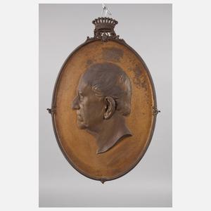 Zwei große Wandplatten Bismarck und Moltke