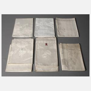 Acht Gebildhandtücher