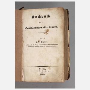 Kochbuch für Haushaltungen aller Stände