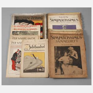 Konvolut "Simplicissimus"-Hefte