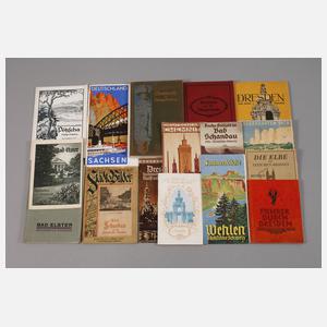 Konvolut Reiseführer Sachsen
