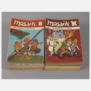 Konvolut Mosaik-Bildzeitschrift