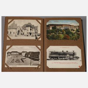 Ansichtskartenalbum Bahnhöfe