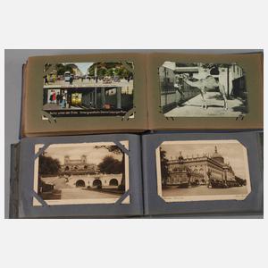 Zwei Ansichtskartenalben Berlin und Potsdam