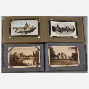 Zwei Ansichtskartenalben Berlin und Potsdam