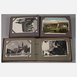 Paar Ansichtskartenalben