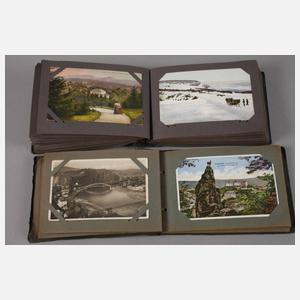 Paar Ansichtskartenalben