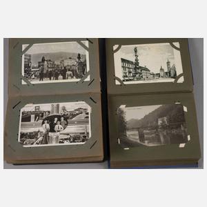 Paar Ansichtskartenalben