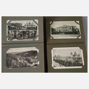 Paar Ansichtskartenalben