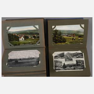 Paar Ansichtskartenalben