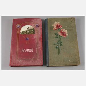 Paar Ansichtskartenalben