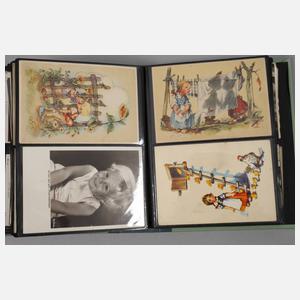 Zwei Ansichtskartenalben