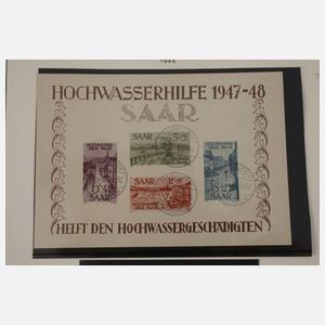 Briefmarkenalbum Alliierte Besetzung frz. Zone und Saar