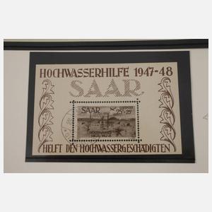 Briefmarkenalbum Alliierte Besetzung frz. Zone und Saar