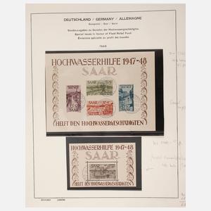 Briefmarkenalbum Alliierte Besetzung frz. Zone und Saar