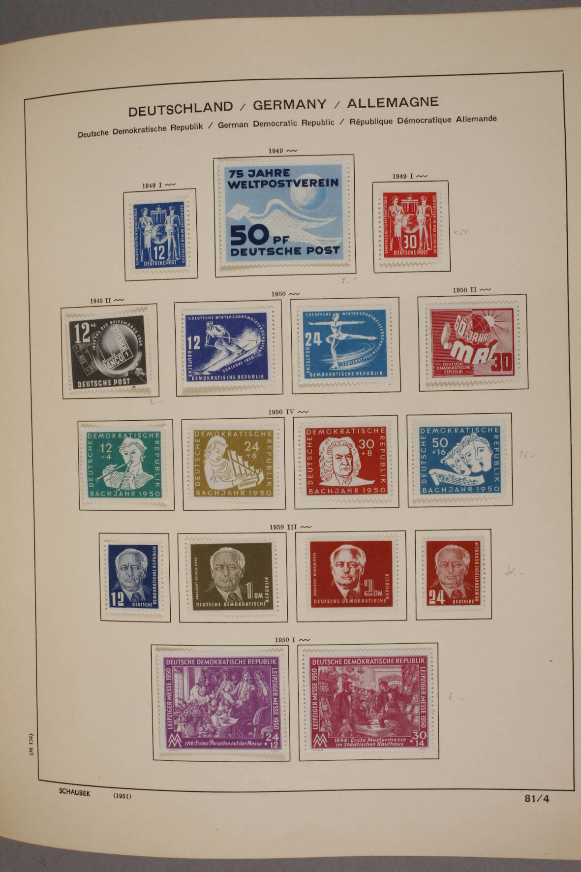 Briefmarken DR, Alliierte Besetzung, DDR und Messebelege