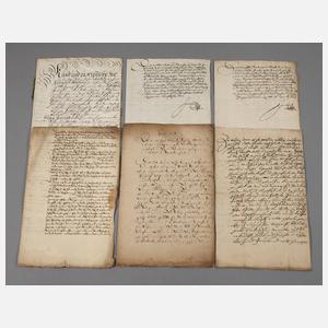 Konvolut Dokumente Meiningen