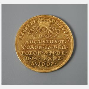 Doppeldukat Sachsen 1697