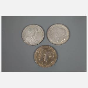 Konvolut 3 Mark Sachsen-Weimar