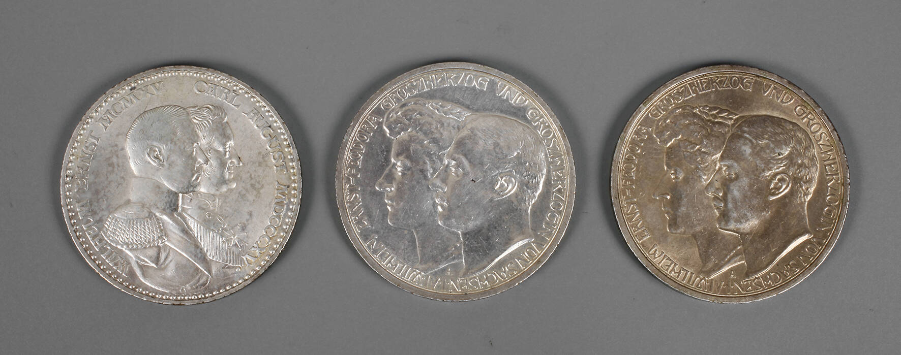 Konvolut 3 Mark Sachsen-Weimar