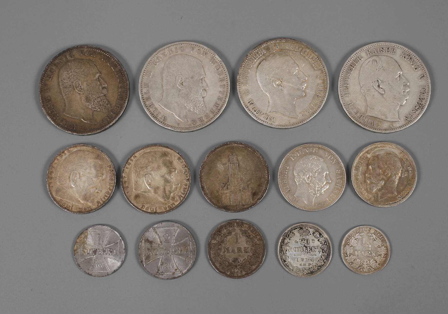 Konvolut Münzen um 1900