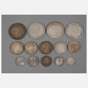Konvolut Münzen um 1900