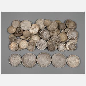 Sammlerkonvolut Münzen Deutsches Reich