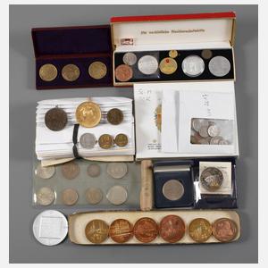 Konvolut Kleinmünzen und Medaillen Deutschland