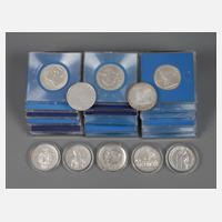 Konvolut DDR-Gedenkmünzen Silber111