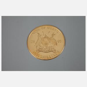 Goldmünze Uganda 2005