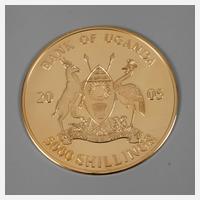 Goldmünze Uganda 2005111