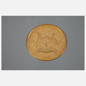 Goldmünze Uganda 2005