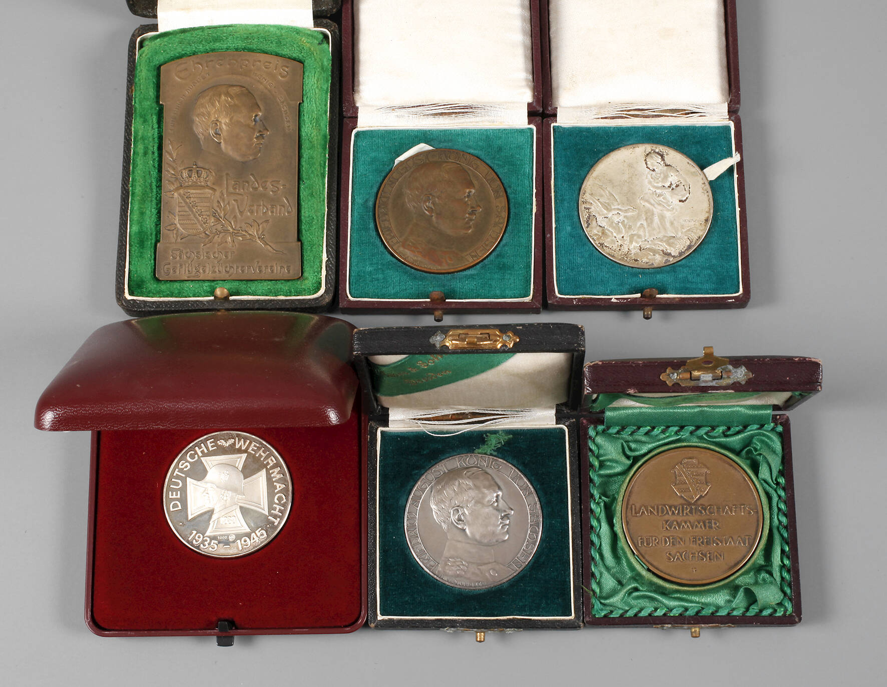 Konvolut Medaillen Geflügelzüchter Sachsen