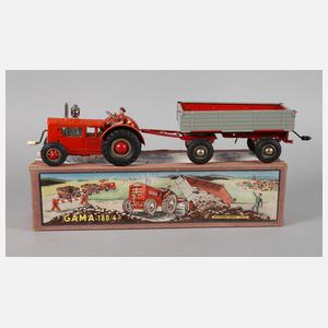 Gama Traktor mit Anhänger