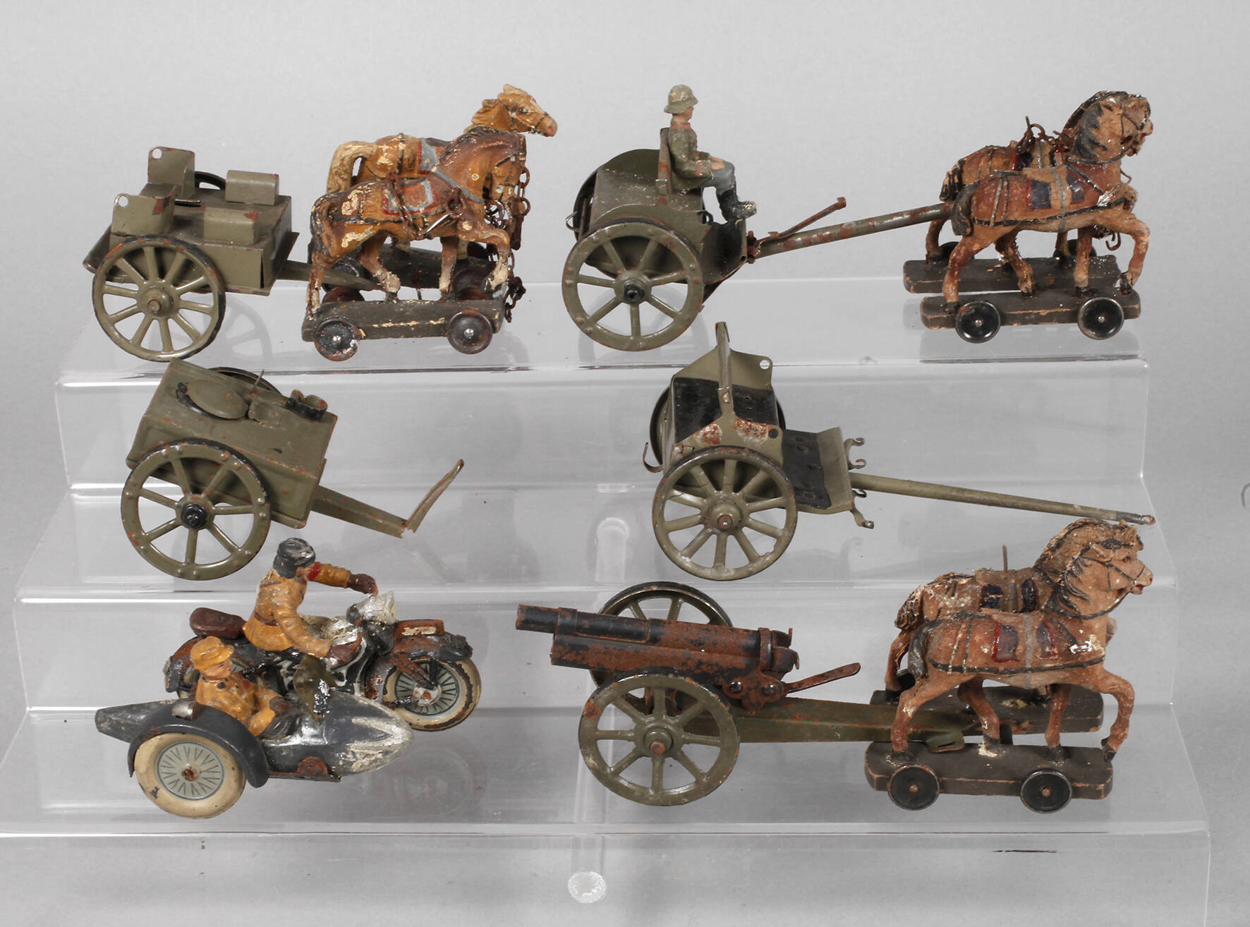 Lineol Konvolut Gespanne und Motorsturm