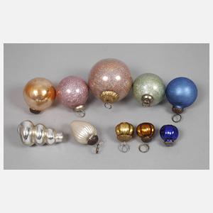 Konvolut Christbaumschmuck Biedermeier