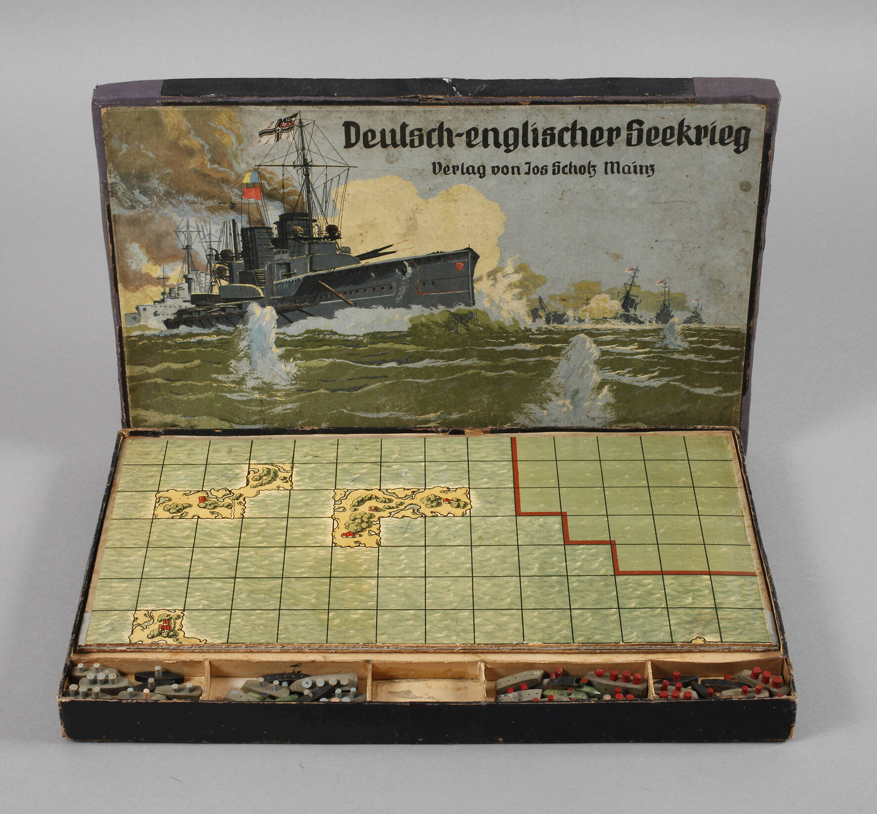 Brettspiel "Deutsch-englischer Seekrieg"