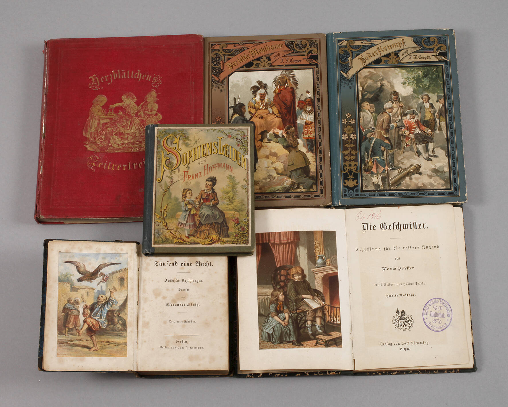Konvolut Kinderbücher 2. Hälfte 19. Jh.