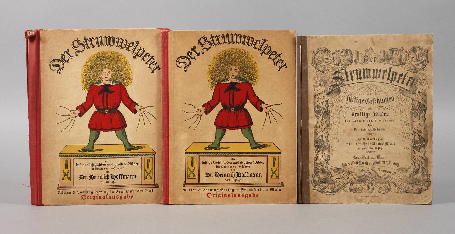 Drei Bände Der Struwwelpeter