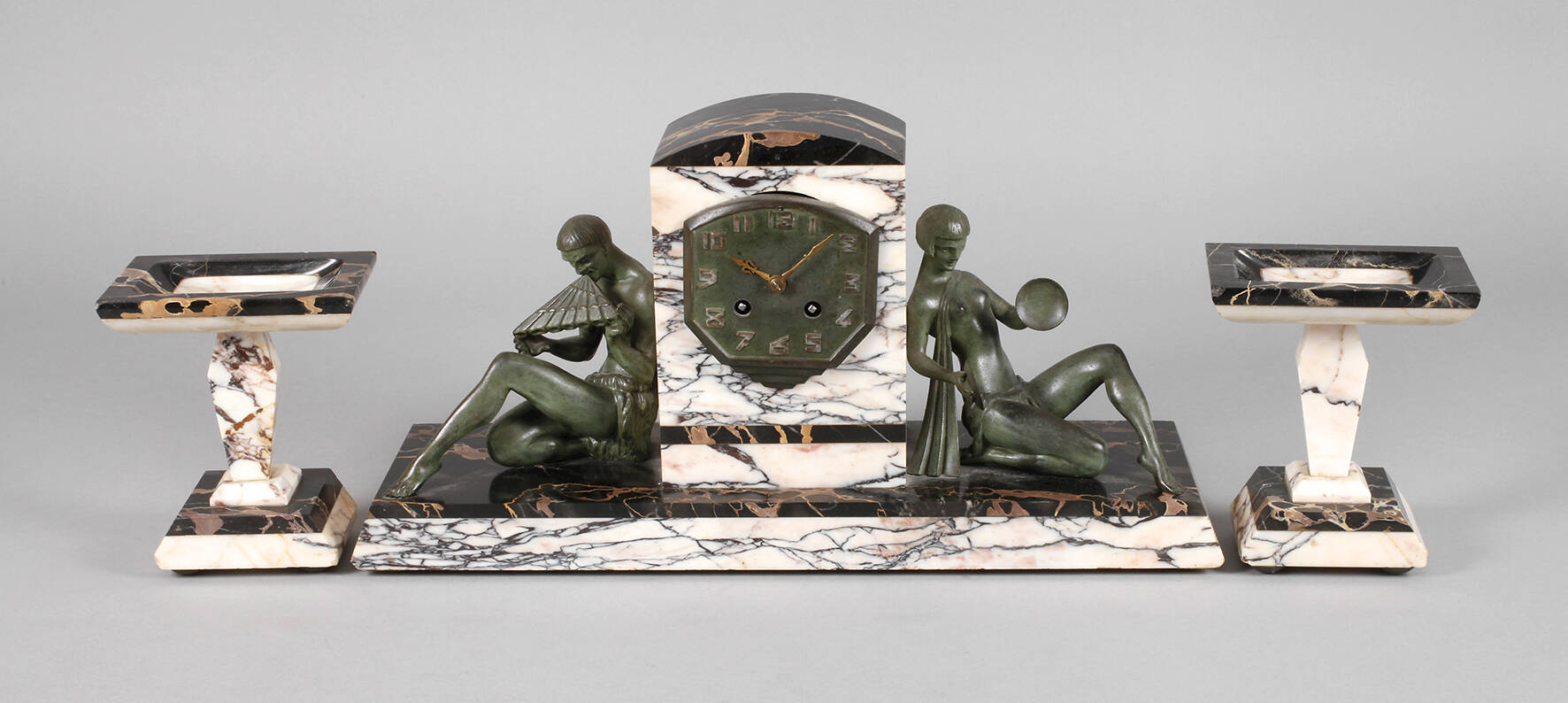 Figurenuhr Art déco