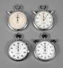 Vier Stoppuhren Hanhart
