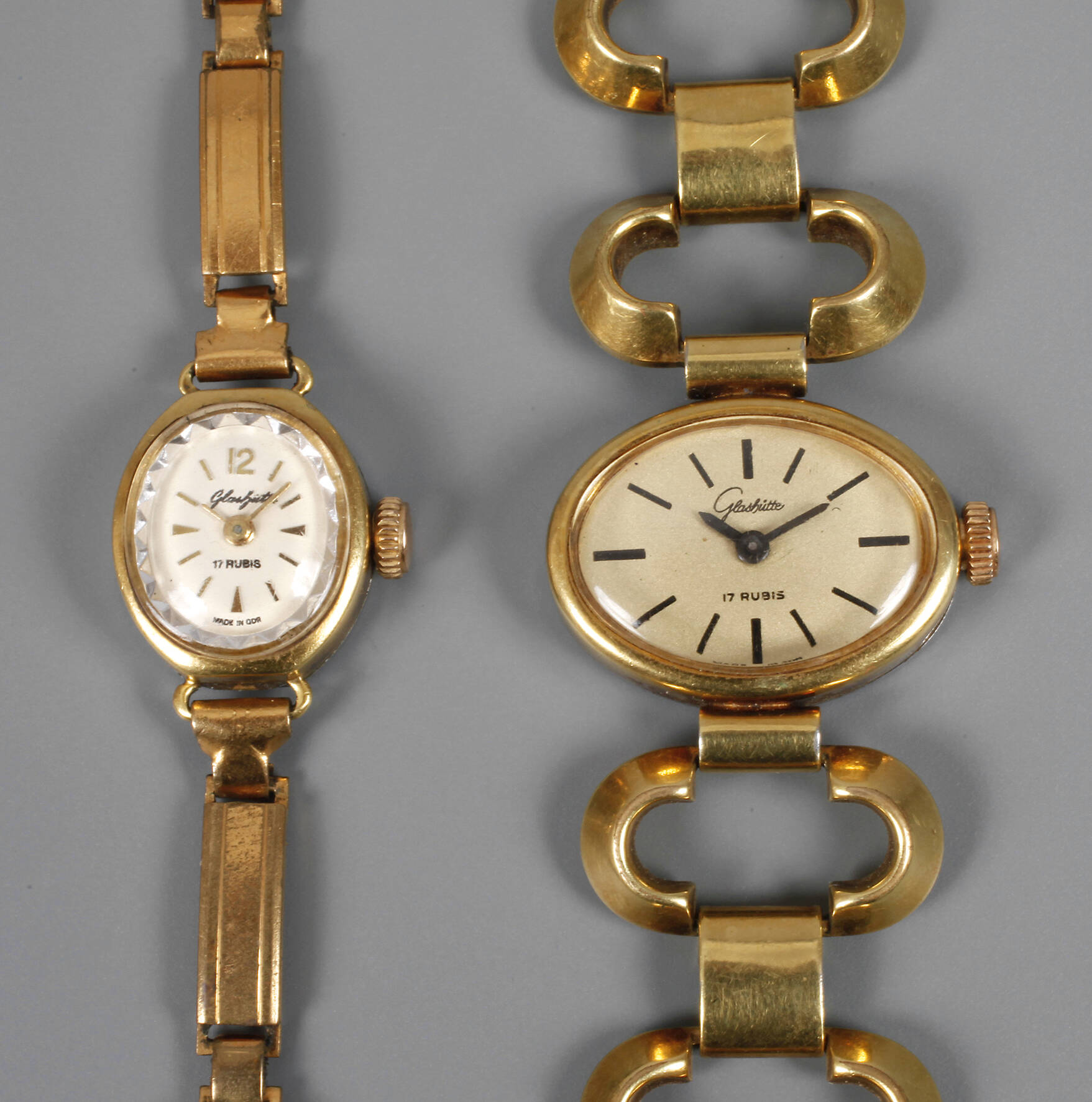 Zwei Damenarmbanduhren Glashütte